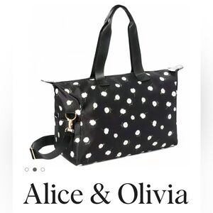 Alice & Olivia Floral Print Canvas Duffle Bag🌻